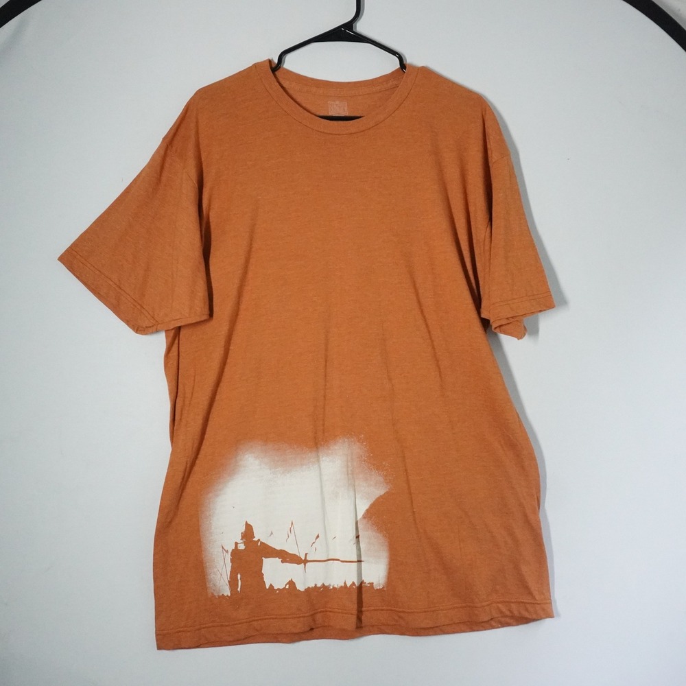 Sundry Orange Graphic T Shirt Mens XL For The Kingdom Sword Graphic Tee‎ Knight